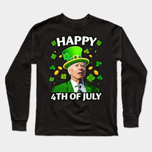 Happy 4th of July Funny Joe Biden Long Sleeve T-Shirt